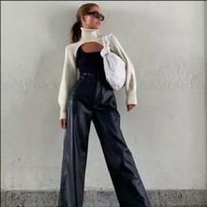 ZARA ribbed Cream arm sweater. Bloggers Favorite!!!